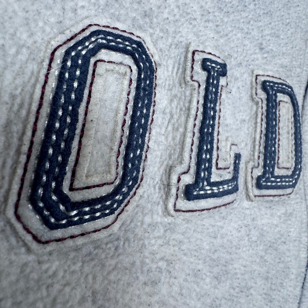 Old Navy Classic Fleece Pullover Sweatshirt Gray XXL Logo Spell Out - Picture 2 of 8